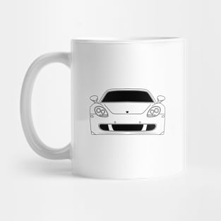 Porsche Carrera GT Outline Black Mug